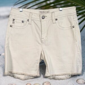 Miss Me Bermuda denim shorts